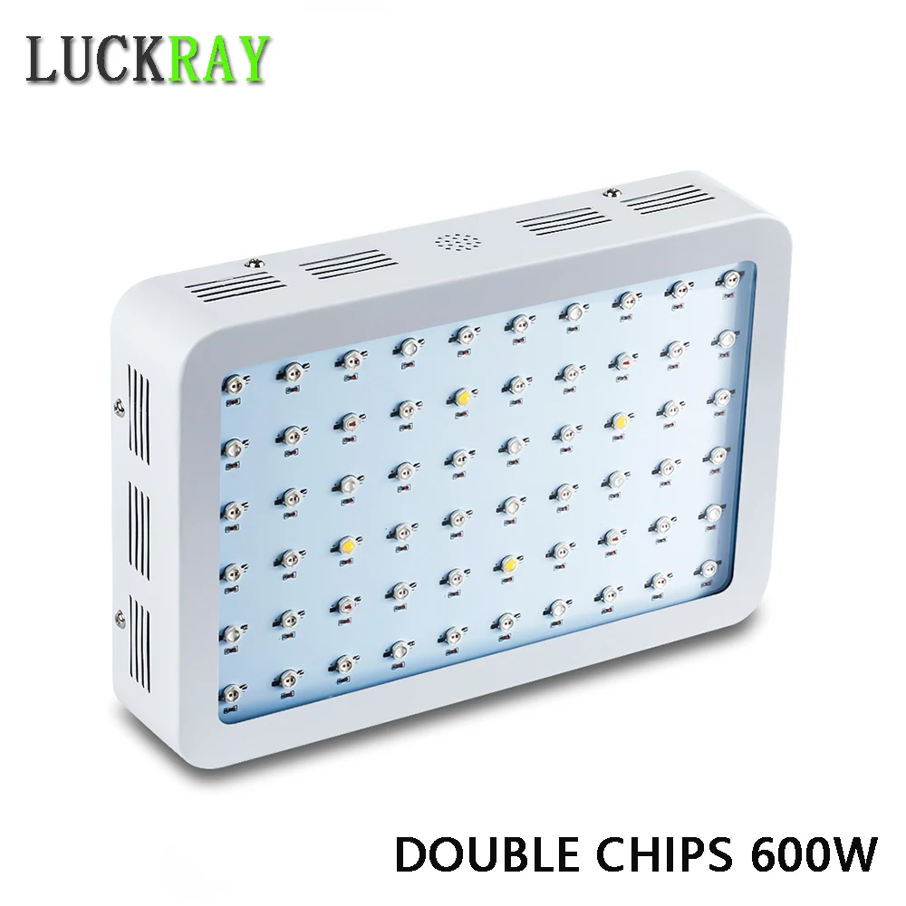 Растительный свет 600 Вт полный спектр двойные чипы 410nm 730nm идеально подходит для