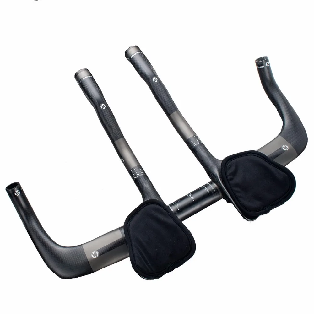 Цена Велосипедный упор JIMAITEAM на руль, полный комплект из 3k углеродного волокна, аэро бар, матовый черный