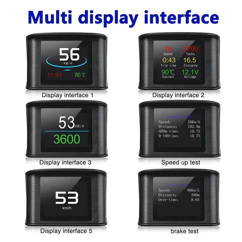 Hud GPS OBD Компьютер Автомобильный проектор скорости цифровой датчик дисплей
