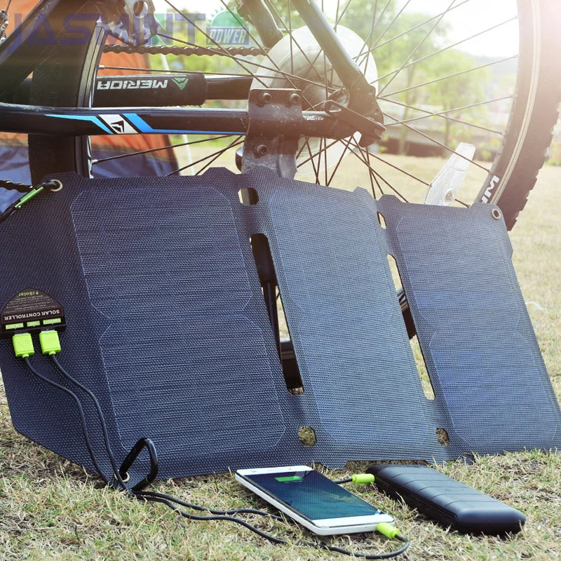 21 Вт 5 В солнечная панель солнечные элементы двойной USB Солнечное зарядное