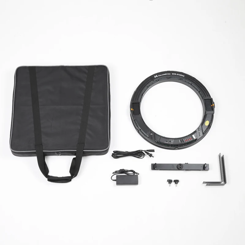 FALCONEYES 31W 512 Ring LED Photography Continuous Panel Light W/Camera Bracket//Battery/Charger/LightStand DVR-512DVC SET CD50 |