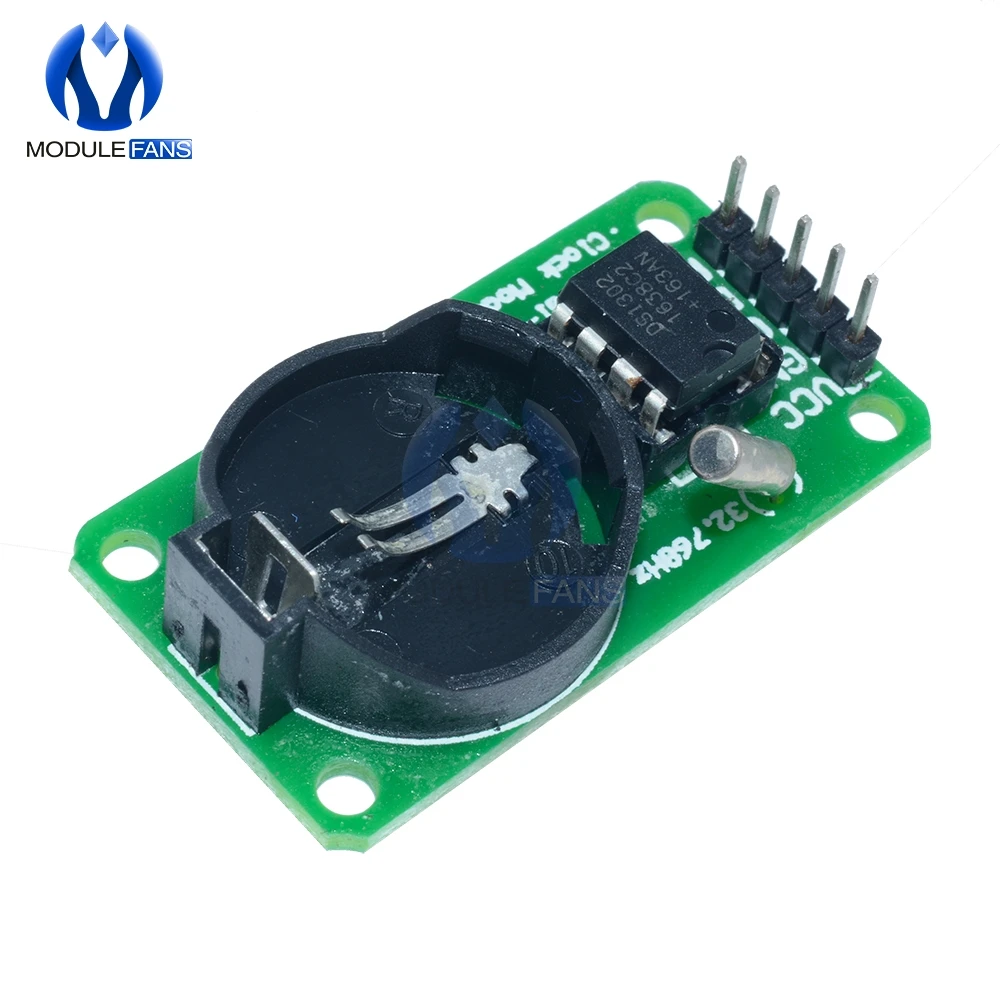 Часы в режиме реального времени DS1302 для Arduino UNO с CR2032 AVR ARM PIC SMD Без аккумулятора 3 В 5