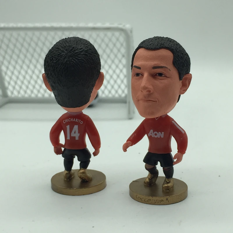 Soccerwe Футбол Звезда мультфильм кукла MU #14 # Chicharito мини фигурка красный комплект|soccer