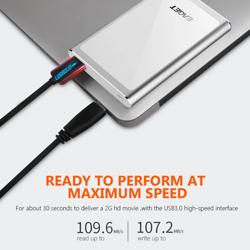 Eaget Meatal Exrernal жесткий Ddrive 1 ТБ USB 3 0 High Скорость диск 500 ГБ 2 HDD 5 для ноутбук Tablet PC