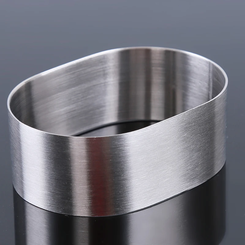 Нержавеющая Сталь овальная форма для торта DIY выпечка печенья Форма выпечки