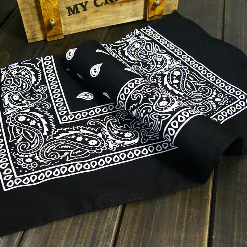 2016 хлопок бандана шарф квадратный головной для женщин мужчин Модная