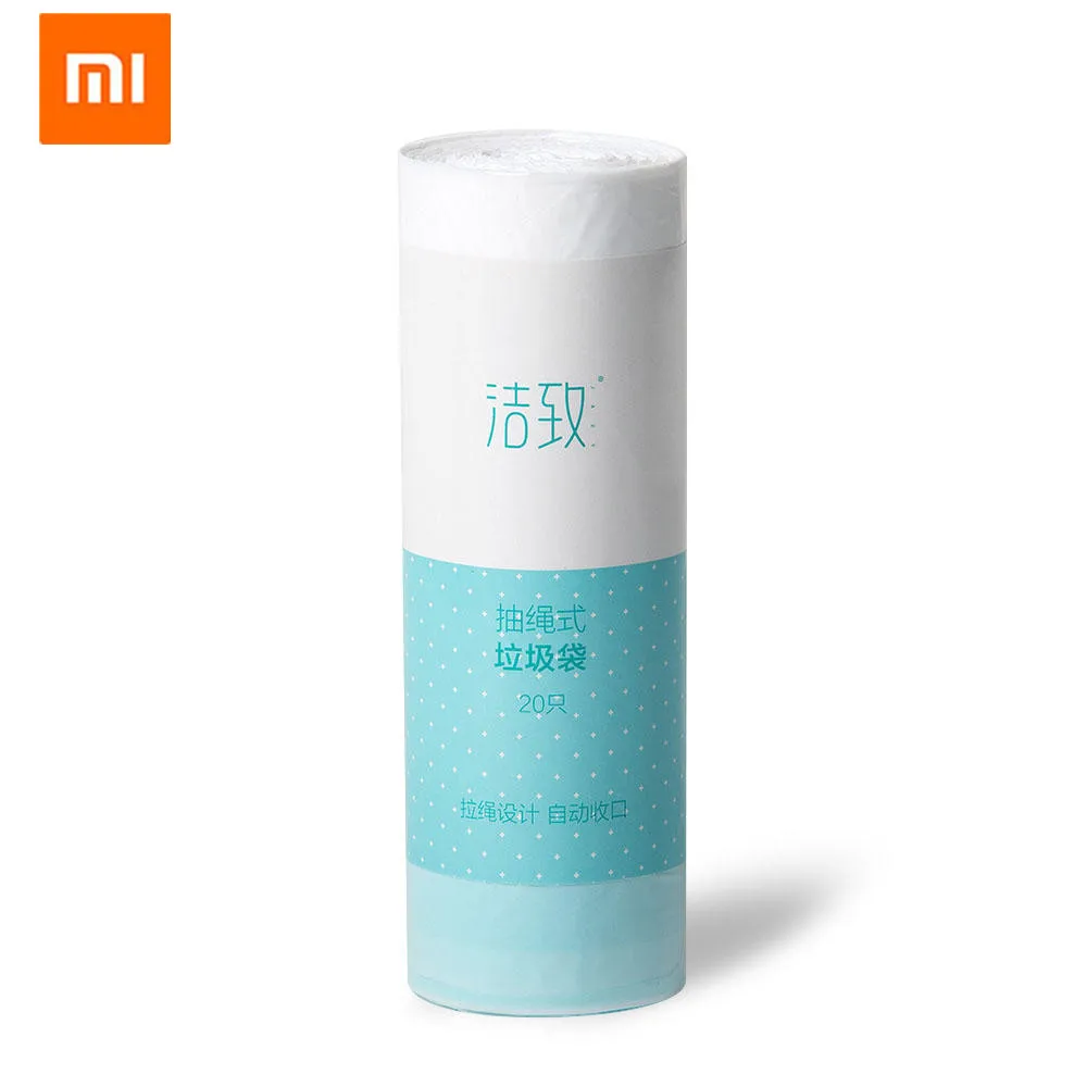 Мешок для мусора Xiaomi со шнурком утолщенный материал предотвращения утечки