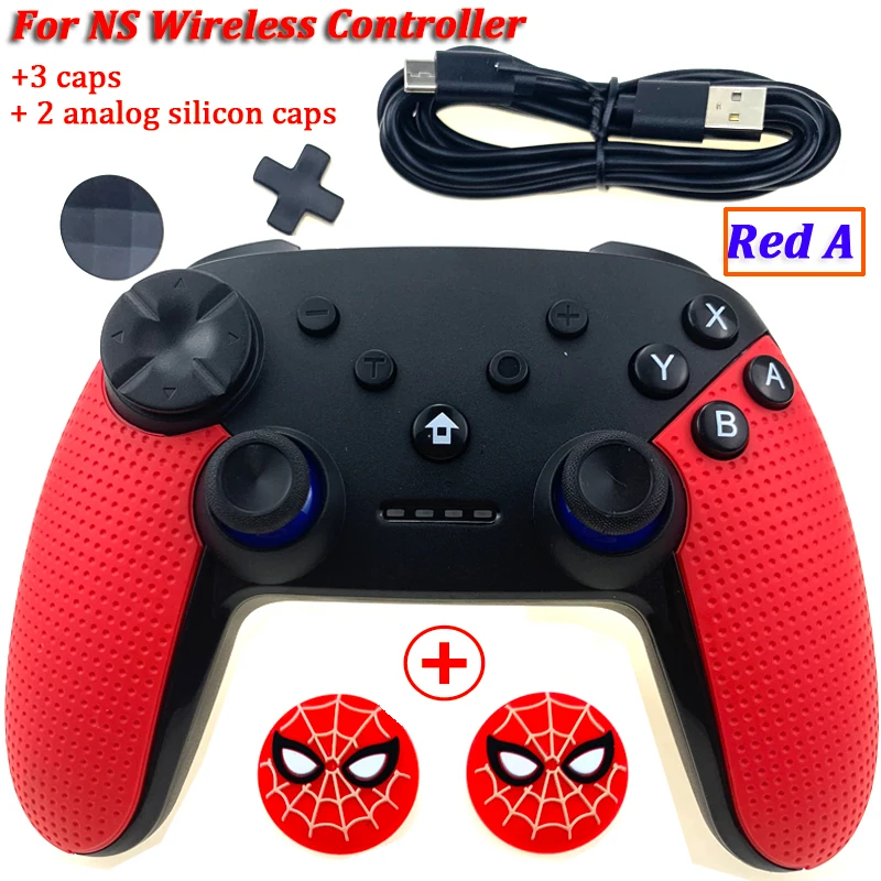 RED A Беспроводной игровой контроллер, джойстик для Nintendo Switch Console, Bluetooth Gamepad Pro Joypad для Android/PC, аксессуары, контроллер - Цвет: RED A