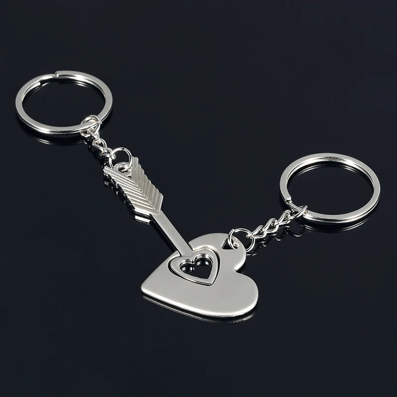 2 шт./1 пара брелок для ключей с надписью Я люблю тебя|key heart|key chain ringring keychain |
