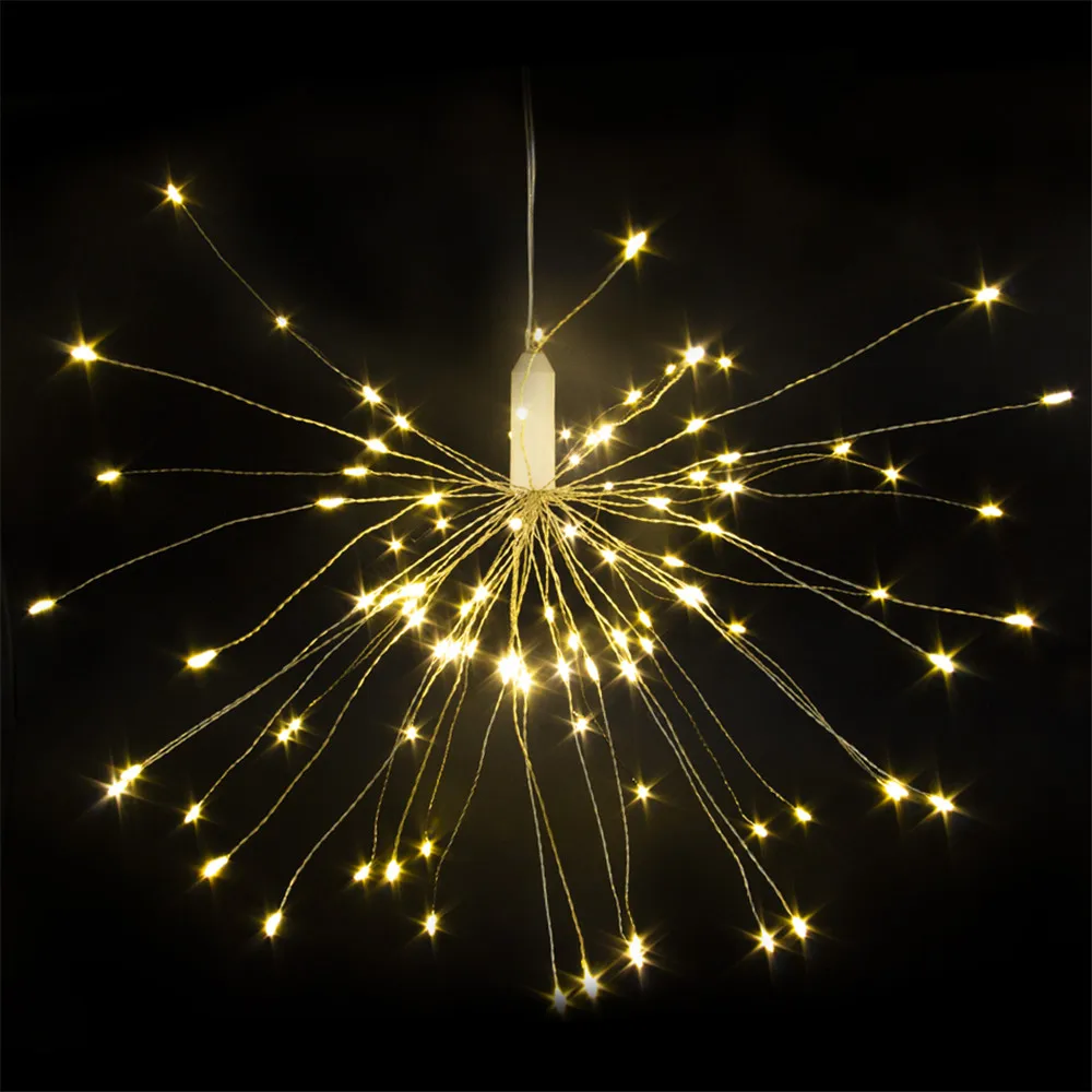 СВЕТОДИОДНАЯ Гирлянда Starburst медная гирлянда для рукоделия фейерверк