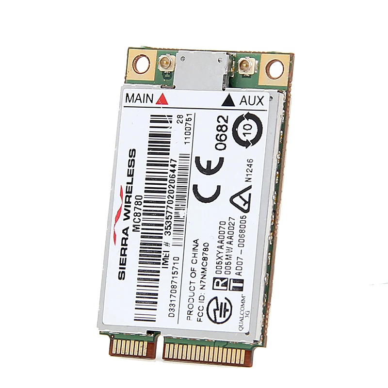 Разблокирована Sierra MC8780 беспроводной 3 г WWAN pci-e карты 7.2 Мбит/с HSUPA HSDPA UMTS gprs edge gps