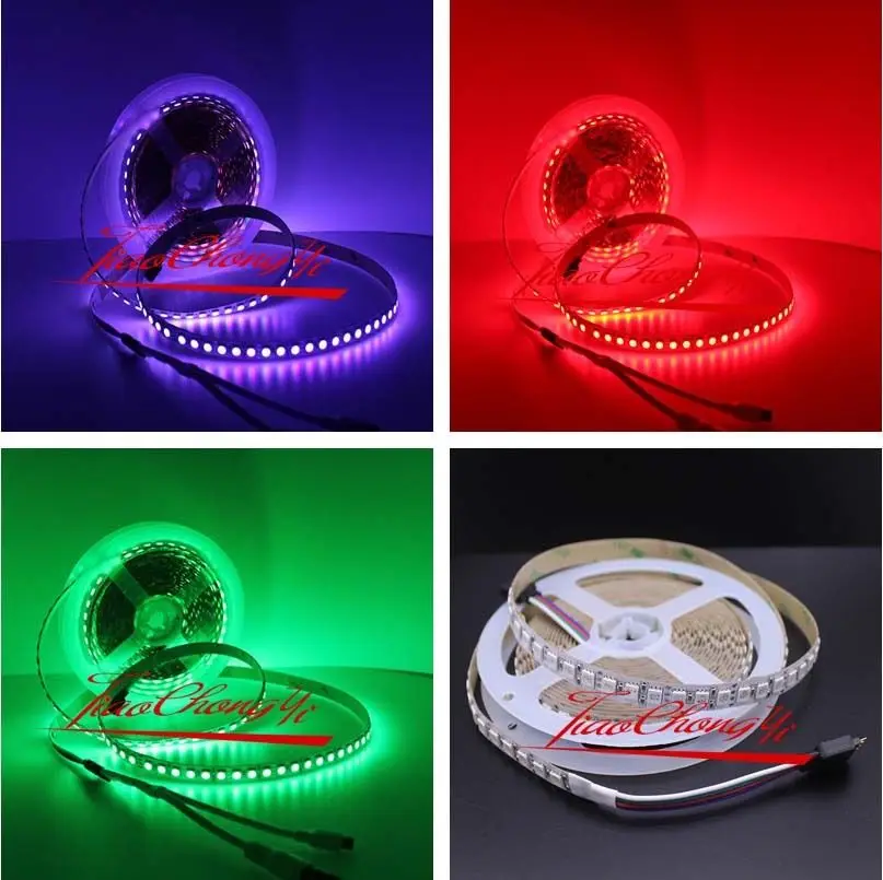 DC12V 5 м 5050 RGB светодиодные 600LED полосы света Гибкие-Водонепроницаемый IP20 | Лампы и