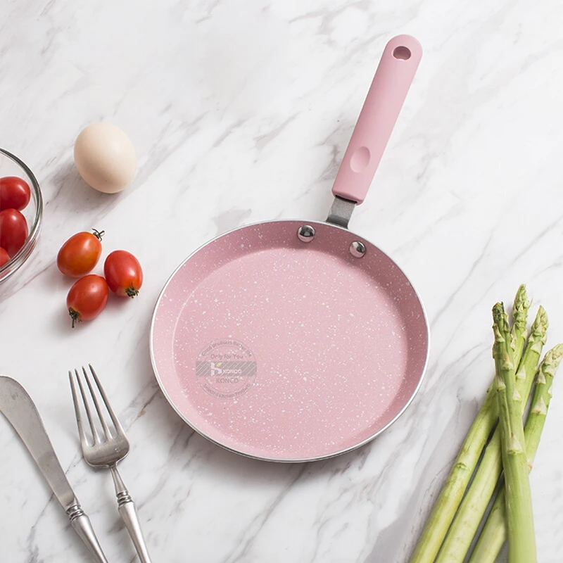 Конко круглая антипригарная сковорода не лампана бездымный жареное яйцо