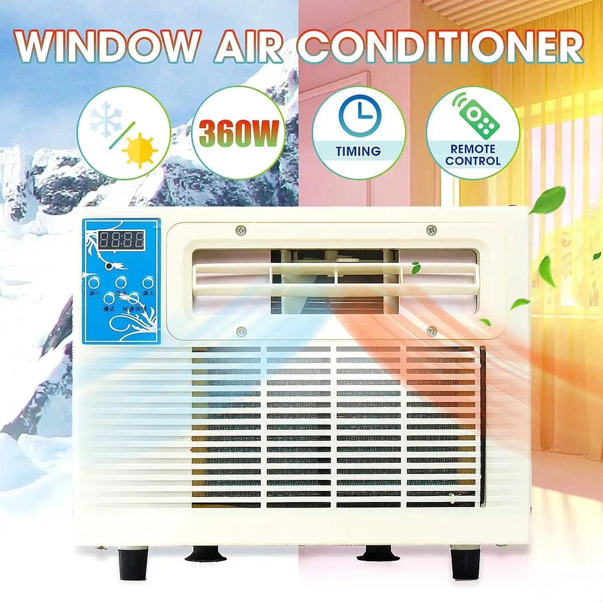 Кондиционер 3072 BTU 220V Ho использовать портативный нагреватель окна кондиционер охлаждения нагрева холодной/тепла двойного назначения осушитель воздуха