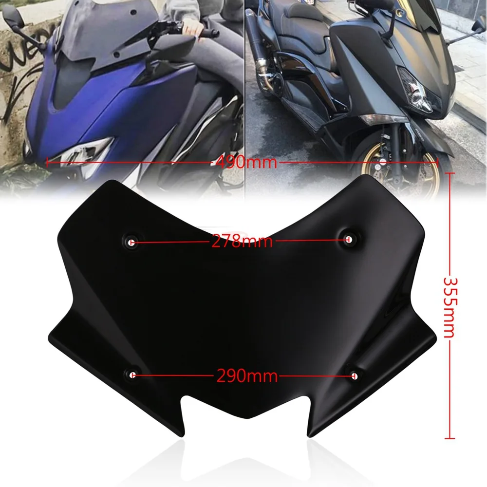Черный козырек на лобовое стекло для мотоцикла подходит YAMAHA TMAX 530 TMAX530 T MAX 2014 2019