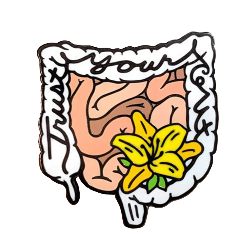 Эмалированная булавка для лацканов с эмблемой на кишечник | Украшения и