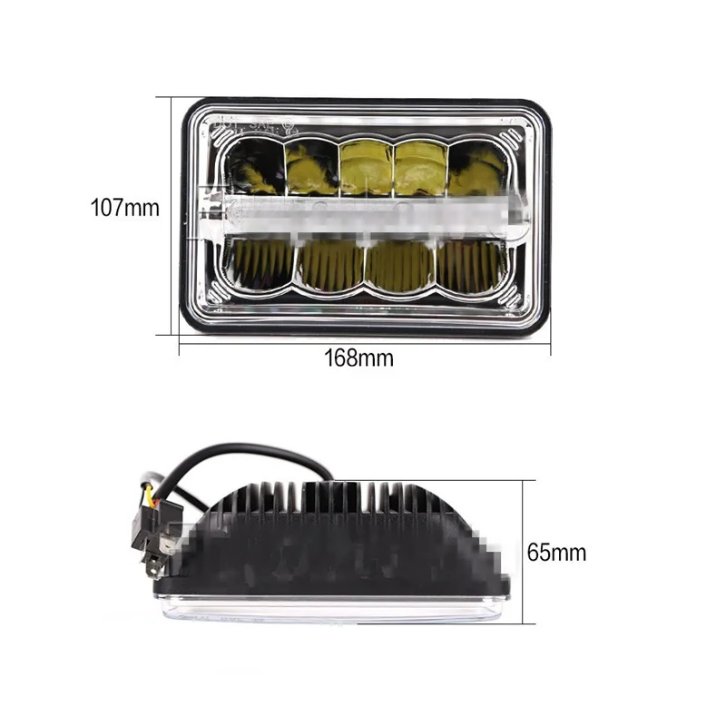 2 шт. 4x6 дюймов Led Герметичный светильник для головы дальнего/ближнего света с