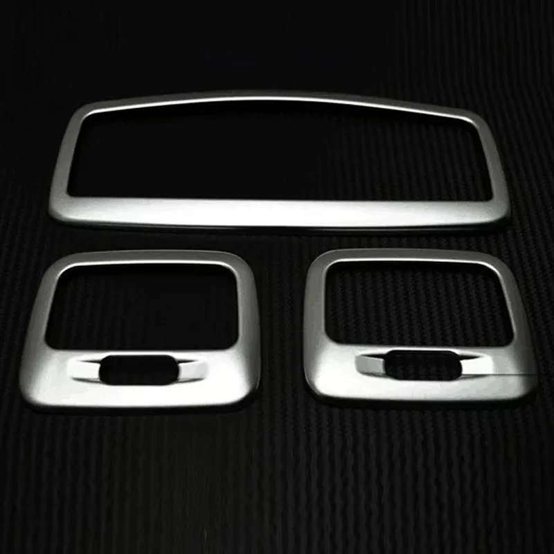 Левой вождения аксессуары для интерьера автомобиля abs chrome чтение свет крышка