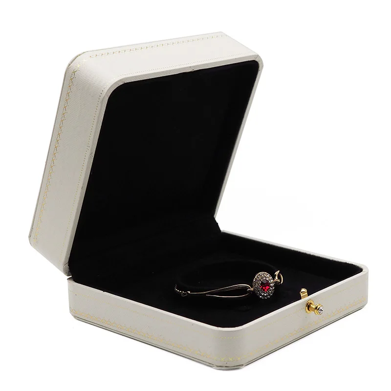 Diamond jewellery boxes and packaging leather paper Bangle case jewelry organizer gift box. | Украшения и аксессуары