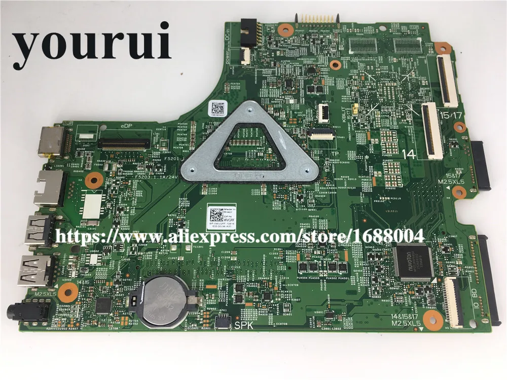 Материнская плата для ноутбука Dell Inspiron 3442 3542 WVGRF 0WVGRF CN-0WVGRF BR-0WVGRF MB 13269-1 PWB.