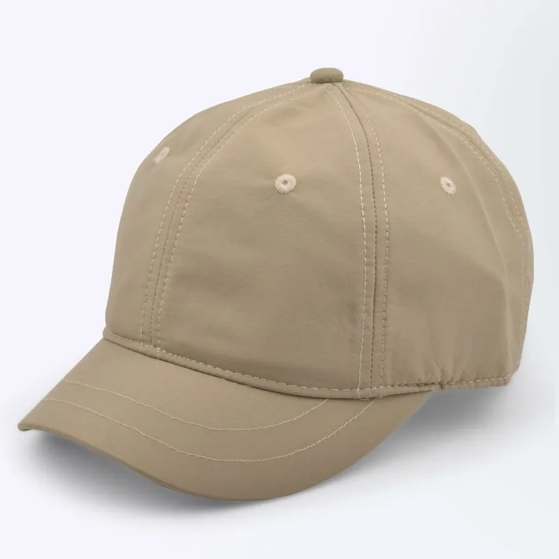 short peak beige Мужская кепка большого размера, летняя мужская кепка, сетчатая Кепка, Мужская кепка, быстро сохнет, s M 55-60 см L 60-65 см - Цвет: short peak beige