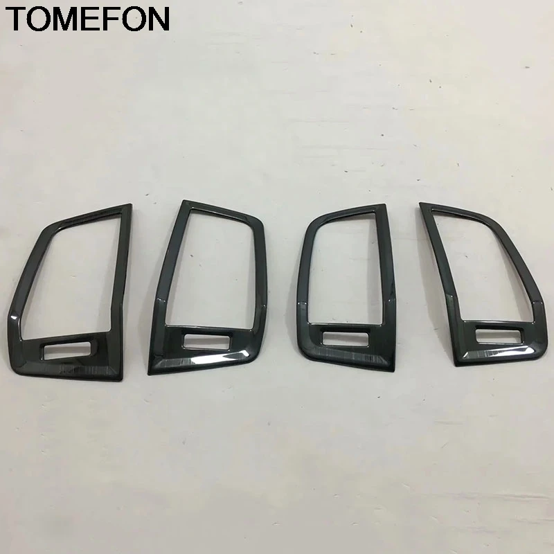 TOMEFON For Skoda Karoq 2017 2018 2019 Front Air Condition Control AC Vent Outlet Cover Trim Interior Accessories StainlessSteel |