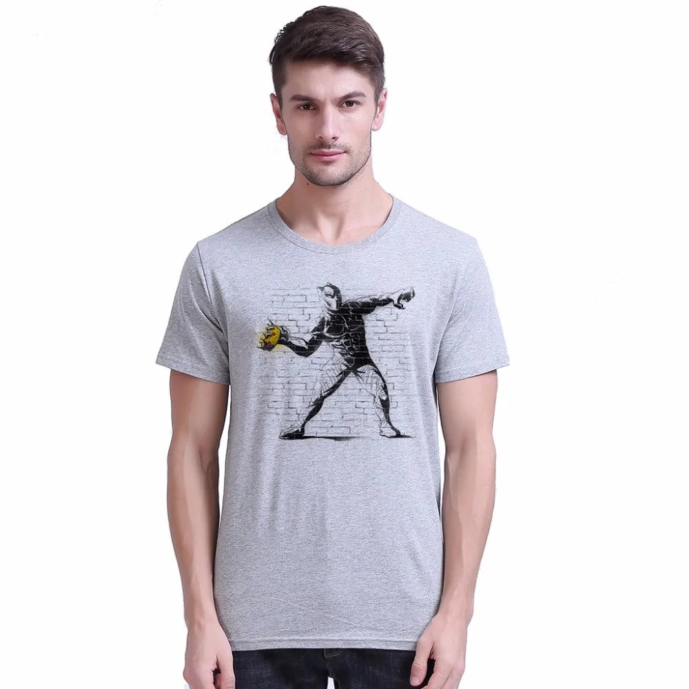 Yo-Young Men T shirts Superhero Black Panther Funny Design Digital Print 100% Cotton Casual Short Sleeve | Мужская одежда