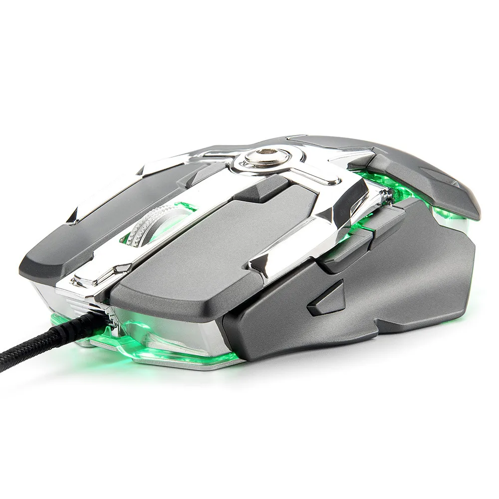 VOBERRY V15 6400 dpi светодиодный кабель техника RGB подсветка игровая мышь 8 кнопок макропрограммирование Подключение компьютера периферийные устройства