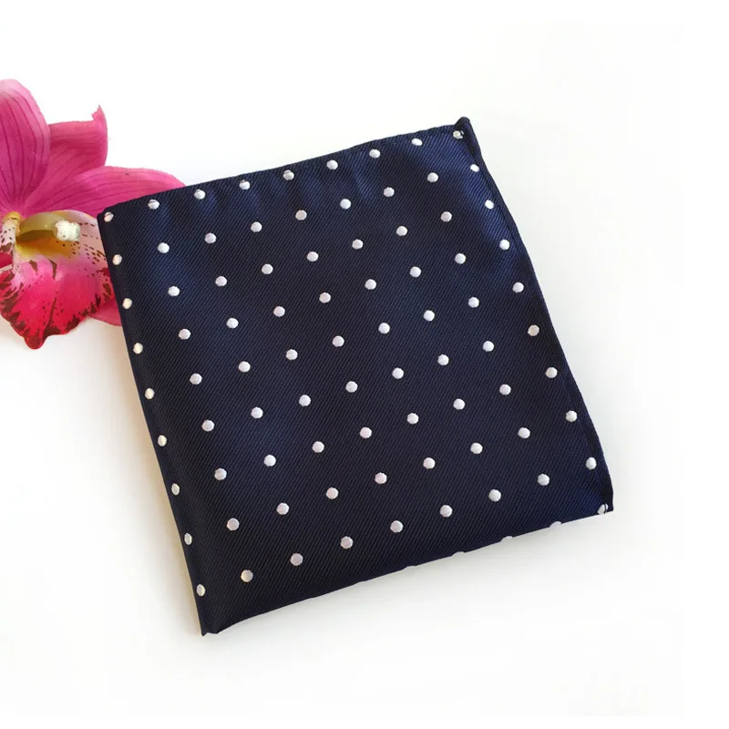 Мужской платок в горошек из полиэстера с карманом|Мужские галстуки и носовые