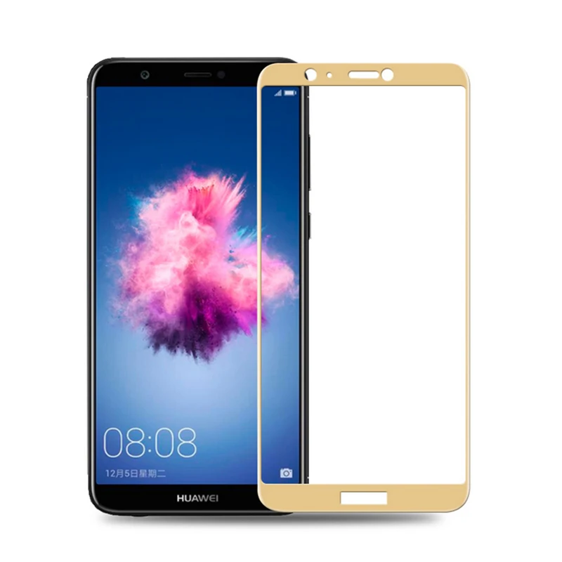 Gold Защитное стекло на для Hauwei P Smart FIG LX1 LA1 полное покрытие протектор экрана дисплея закаленное стекло на psmart trempe verre 9 H - Цвет: Gold