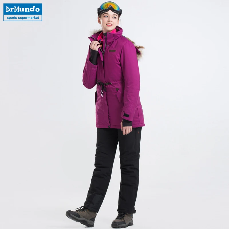 Новинка 2018 Женская лыжная одежда лыжные куртки и штаны комплекты для сноуборда
