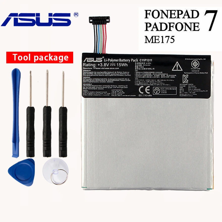 Оригинальный аккумулятор ASUS C11P1311 для FONEPAD 7 ME175 ME175CG K00Z K00S 3910 мАч|Аккумуляторы