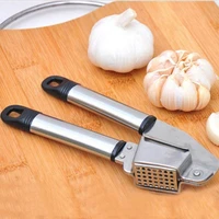 1 pc garlic press stainless steel alloy ginge crusher garlic presses hand press garlic ginger presser slicer masher