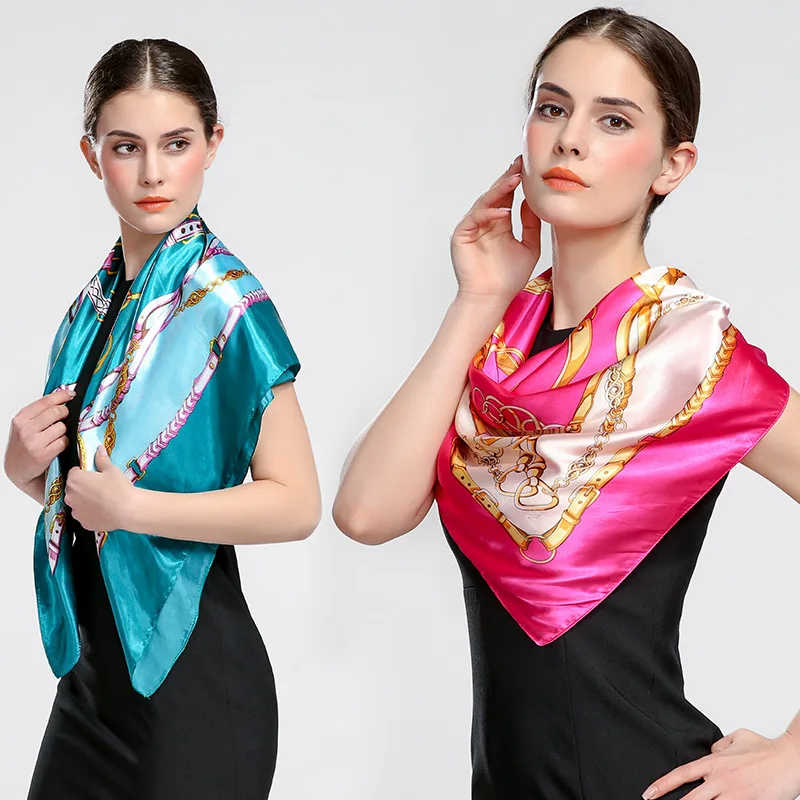 2017 женские шарфы Классические цепи печать искусственного Роскошные Большой