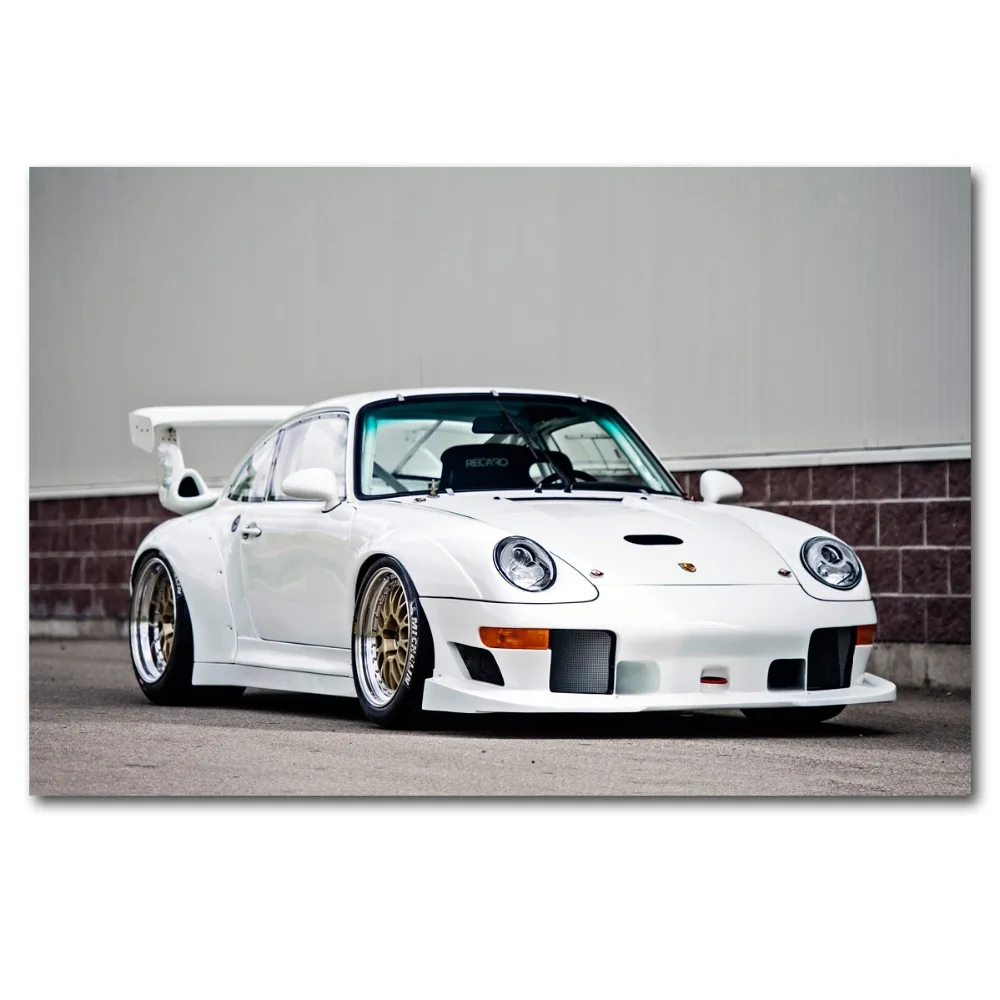 Порше 911 GT2 EVO1 экзотические супер автомобиль Wall Art постер Холст Искусство Печать