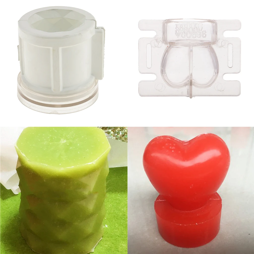 2 шт. Пластиковые смешанные формы свечи пресс-формы для DIY изготовления свечей
