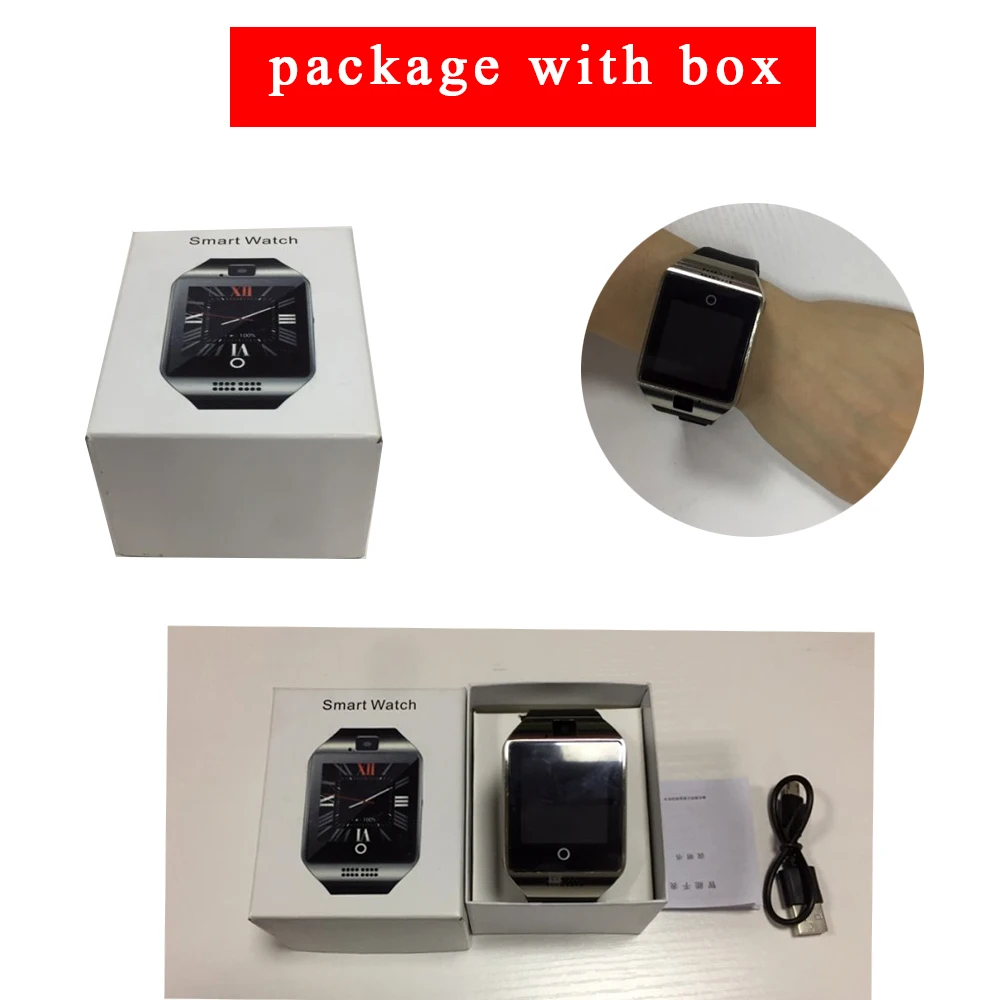 2019 hixanny Смарт-часы с камерой Q18 Bluetooth SmartWatch SIM TF слот для карт фитнес-трекер