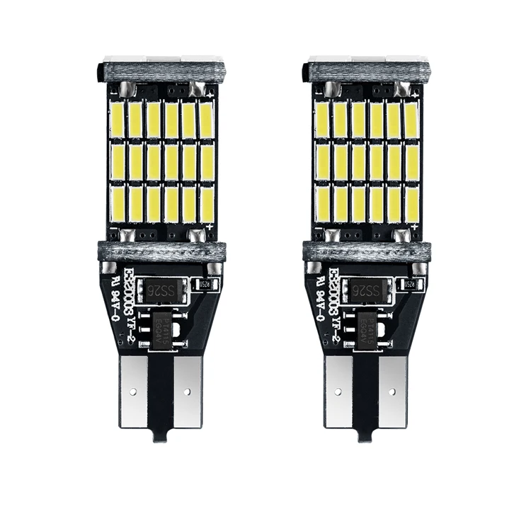 YIJINSHENG 2 шт. T15 T10 W16W светодиодный светильник заднего хода 920 921 912 Canbus 4014 45SMD высокий