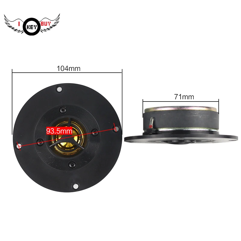 I Key Buy 1 шт. DIY 4 дюйма 8 Ом 50 Вт твитер колонки домашний кинотеатр Fever HIFI звуковая
