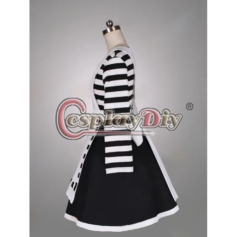 Cosplaydiy алиса madness returns косплей костюм реальный мир dress для взрослых женщин хэллоуин