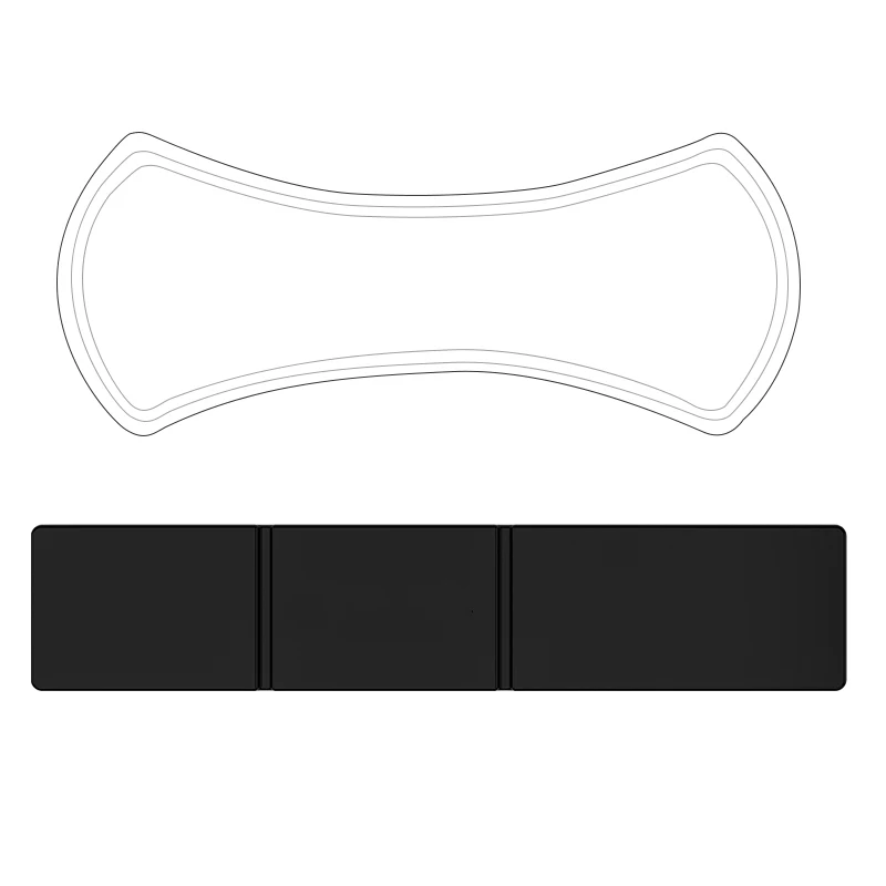 Black White 2in1 Универсальный держатель для мобильного телефона, сильная Адсорбция, нано резиновая Настенная Наклейка на рабочий стол, паста для телефона, автомобильный держатель, подставка для планшета - Цвет: Black White 2in1