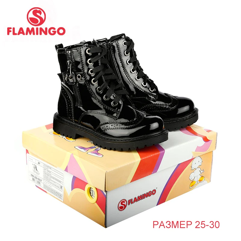 Фламинго известный бренд 2017 новая коллекция осень/зима модные детские сапоги