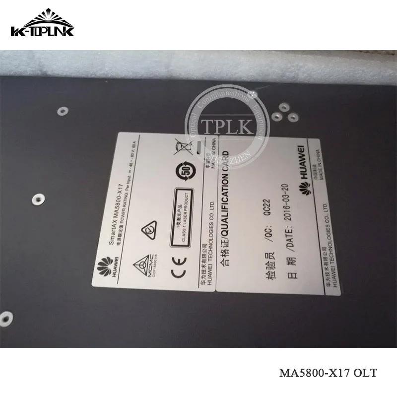 Мазь Хуа Вэй MA5800-X17 OLT Opitcal линии терминал с 2 * МПЛА 4*10G Порты Управление + Пила DC