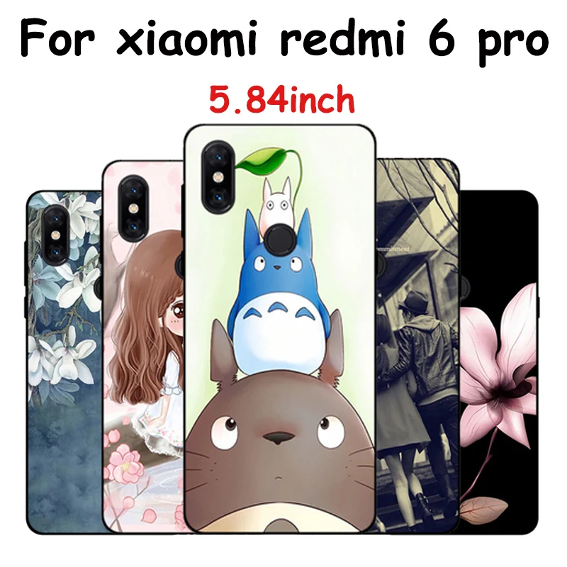 Мягкие силиконовые чехлы 5 84 дюйма для телефона xiaomi redmi 6 pro чехол с рисунком из