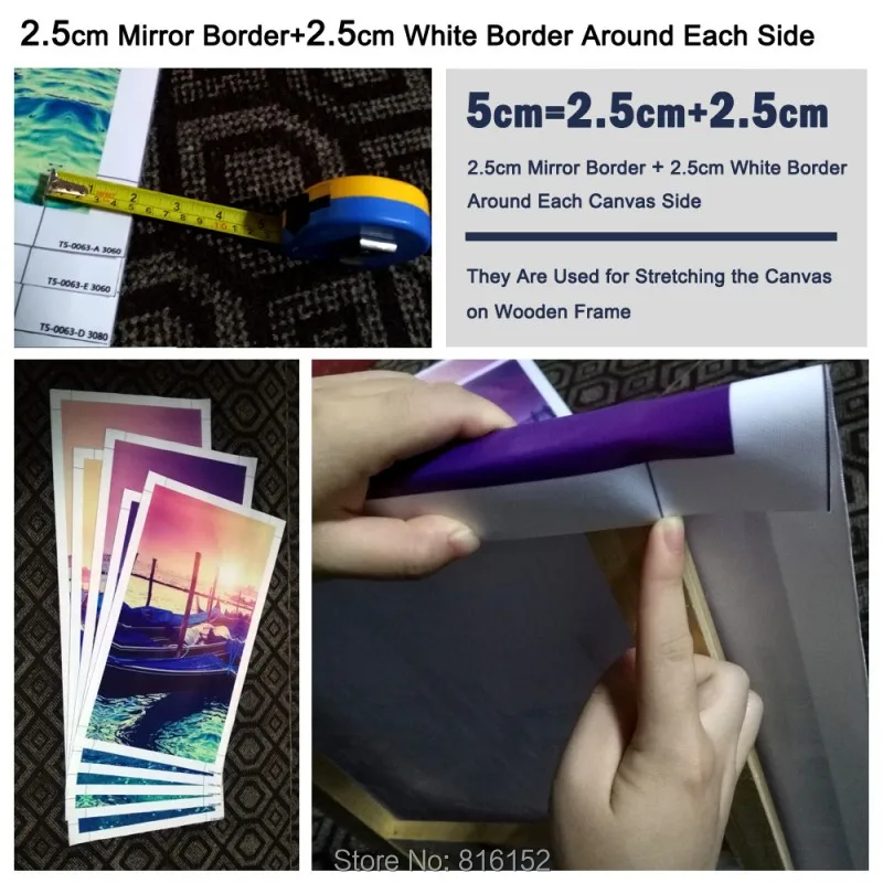 Пейзаж 5 Панель Закат воздушный шар умеренная картина маслом для гостиной