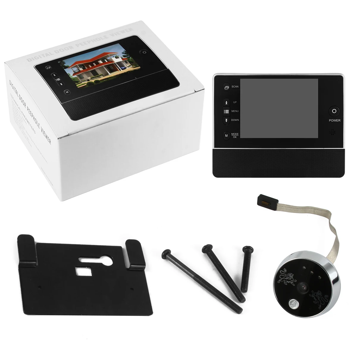 Цифровой 3.5 &quotLCD 120 градусов Глазок Дверной Звонок Камера Ночного Видения TH211 |
