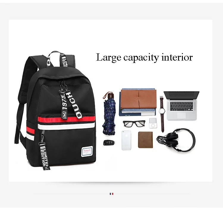 Casual Nylon Backpack Women School Bag For Teens Girls Student Laptop Backpack Travel Bagpack Large Capacity Mochila Mujer