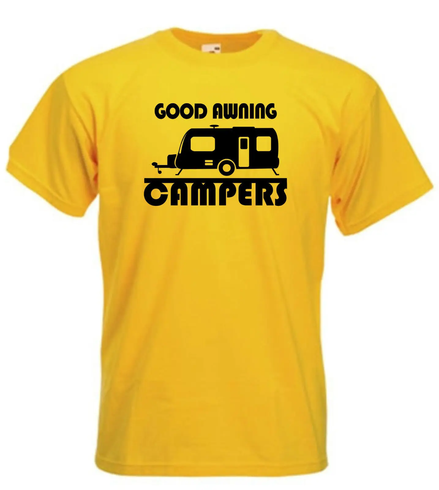 

Newest O-Neck Cotton Comfortable T-Shirt Good Awning Campers - Caravan T-Shirt Camper T-Shirts