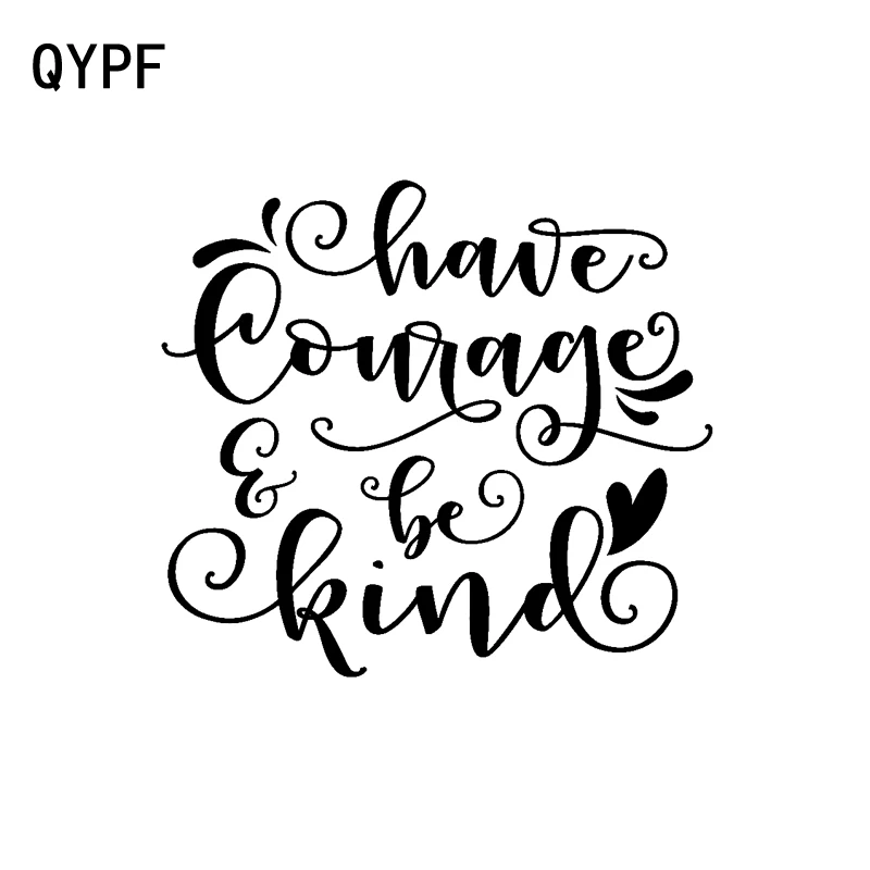 QYPF 15 см * 13 5 смелость быть веселым ретро отражающий виниловый мотоциклетный