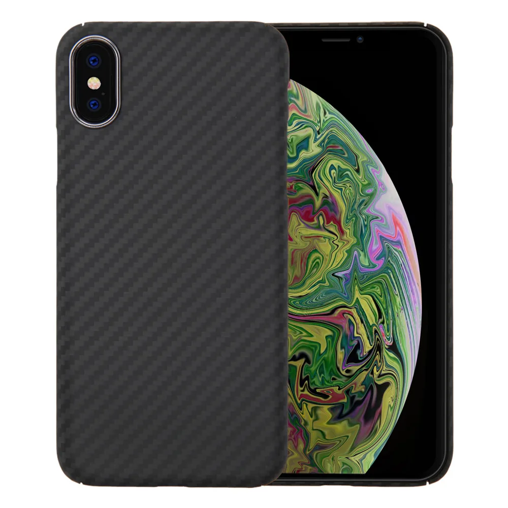 0 7 мм ультра тонкий роскошный чехол из углеродного волокна для iPhone XR XS MAX